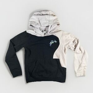 Nike Galaxy Sweater Kids Large Black Hoodie Pullover Sweatshirt Logo Casual